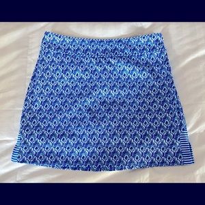 Vineyard Vines Scallop Feather Print Golf Skort